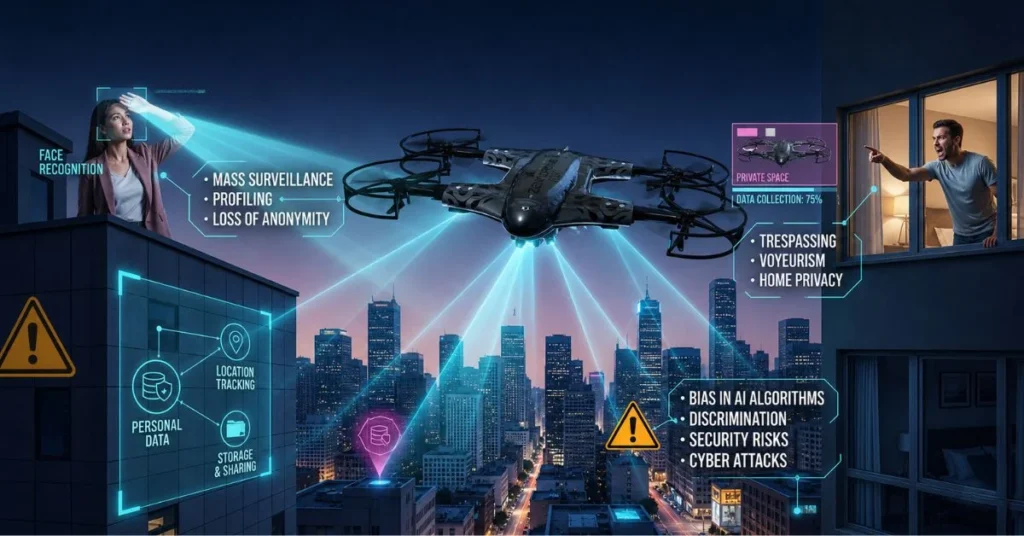 What Ethical and Privacy Concerns Do AI Drones Raise