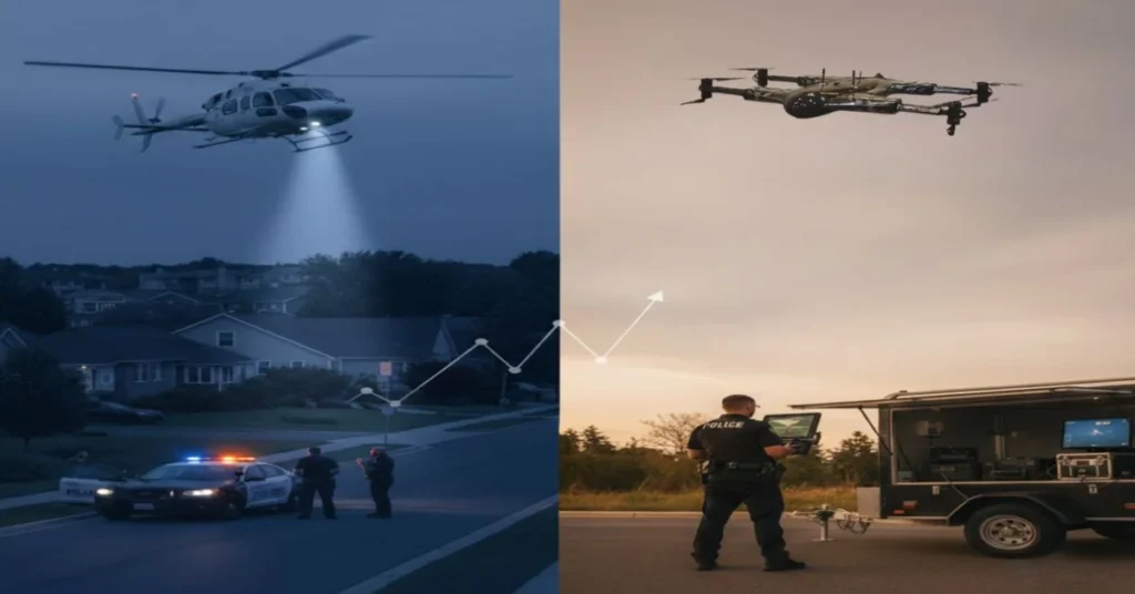 Public Safety Drones vs Traditional Methods How Do Drones Compare to Helicopters and Ground Patrols