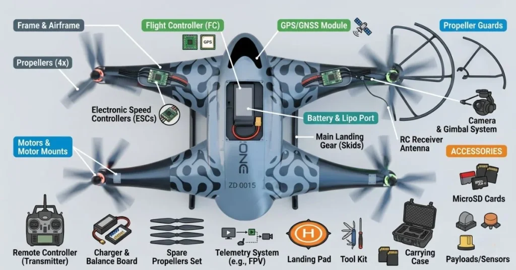 What Are the Parts of a Drone